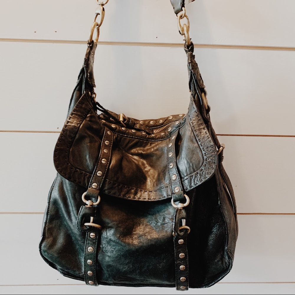 Cynthia Rowley Black Leather Bag